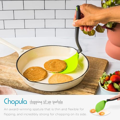 Dreamfarm Ultimate Set of The Best Silicone & Nylon Kitchen Utensil 6pc Set | Non-stick safe cooking and baking tools and gadgets, includes Chopula, Supoon, Mini Supoon, Clongs Lite, Sharple and Lestrain - size: 6 Piece Ultimate Set