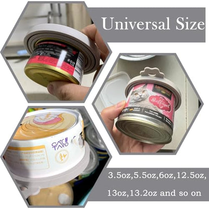 Original Canned Dog Food Storage Container | Wet Food Can Opener Spoon | Silicone Pet Can Lid | BPA Free, Airtight, Dishwasher & Freezer Safe(Grey) - color: Grey