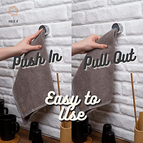 HEFA Towel Hooks, Towel Holder, Dish Towel Holder, Kitchen Organization, Kitchen Towel Hook, Kitchen Towel Holder, Hand Towel Holder, Kitchen Gadgets - color: Chrome, size: 4 Pack