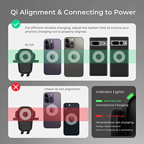 iOttie Car Charger Easy One Touch Wireless 2 Qi Charging Dashboard Phone Mount for iPhone, Samsung Galaxy, Huawei, LG, Smartphones - style: Wireless 2