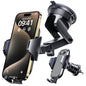 [True Military-Grade] Car Phone Holder VANMASS [Upgraded Strongest Suction&Clip] Cell Phone Mount for Dashboard Windshield Vent Kit, Truck Cradle Stand for iPhone 17 Pro Max 16 15 14 Android,Ink Black - color: Ink Black