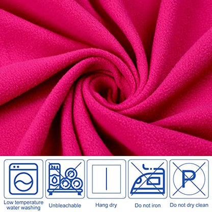Oudain 10 Pcs Fleece Blanket Bulk 50 x 60 Inch Soft Lightweight Travel Throw Solid Colors Fleece Airplane Blanket for Pet Bed Couch Sofa Home Office Wedding Gifts Travel Camping