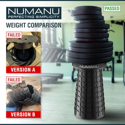 NUMANU 2026 Upgraded XXL Collapsible Stool & 3IN1 Cushioned Carry Bag, 2.7"-19.7" Height Adjustable, Max 1,000lbs Portable Retractable Telescoping Seat, Foldable Camping Stool for Adults (XXL Round) - size: XXL Round (Stool & 3IN1 Carry Bag)