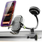 Bracketron OneClick Flexible Cell Phone Car Holder, 360 Rotation Dual Mount Dashboard & Vent for All iPhone, Android & Smartphone, Adjustable Gooseneck with Secure Suction Cup for Hands-Free Driving - style: Gooseneck