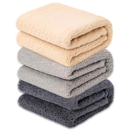 3 Blankets, Dog Cat Pet Blanket, Soft Warm Fleece, for Puppy, Small Dogs or Kitten, Cats, Plush Fuzzy Blanket for Bed, Sofa, Travel (24" x 18", 3/Pack, Beige+Light Gray+Dark Gray) - color: Beige+lightgray+darkgray, size: 24"L x 18"W, 3/Pack