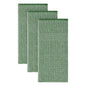 Homaxy Premium Kitchen Towels(18”x 28”, 3 Pack), Large Cotton Kitchen Hand Towels, Flat and Terry Dish Towels, 380 GSM Highly Absorbent Tea Towel Set with Hanging Loop, Grass Green - color: Grass Green, style: 3-pack