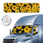 EcoNour Semi Truck Printed Sun Shade for Windshield | UV Sun Protector & Heat Blocker Sunshade | 240T Front Window Shades Accessories | Best for Commercial & Big Rig Semi Truck - size: Large-BW