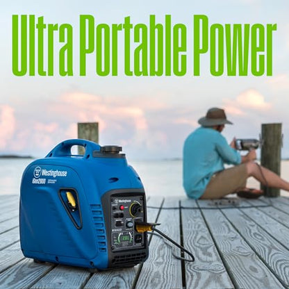 Westinghouse 2800 Peak Watt Super Quiet & Lightweight Portable Inverter Generator, Gas Powered, Parallel Capable, Long Run Time - style: 2800 Watts - Gas Only