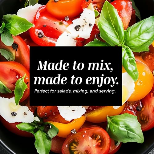 COOK WITH COLOR Mixing Bowls with Lids - 12 Piece Plastic Nesting Bowls Set includes 6 Prep Bowls and 6 Lids, Microwave Safe Mixing Bowl Set, Black Embossed - color: Black Embossed