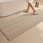Sunfly Waffle Runner Rug Bathroom, Boho Bath Mat Super Absorbent & Quick Dry, Non-Slip Washable with Tassels, Ultra Soft Farmhouse Long Bathroom Rug 24"x72" Beige - color: Beige, size: 2' x 6' (Rectangular)