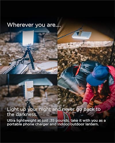 CLAYMORE 3Face Mini (Moss Green) - Lightweight and Portable LED Area Light for Outdoors, Camping, Tent, Emergency, and Industrial Use. Rechargeable Lantern with USB-C, Up to 60 Hours Battery Life. - style: Moss Green (3Face)