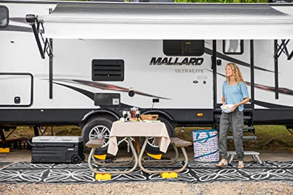 Camco Camper/RV Leveling Blocks - Features Stackable Interlocking Design & Includes Zippered Bag for RV Storage - Compatible w/Single Wheels, Dual Wheels, Tandem Axles & More - 4-Pack (44501) - size: 4-Pack, style: Leveling Block