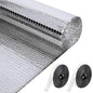 Frienda Double RV Door Window Shade Cover Blackout Reflective Insulation Roll 157.5x39 Inches Aluminum Foil Insulation Kit for Rv Garage Roof Door Window Skylight Shade(Silver) - size: 39.4inch*13ft