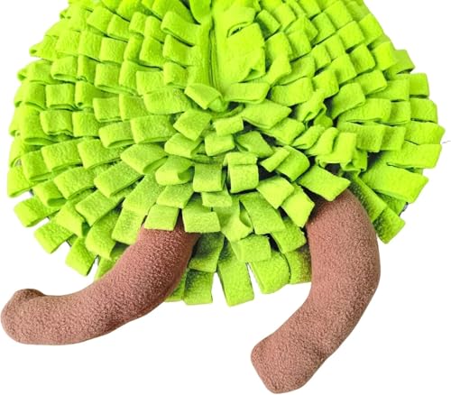 Ferret Cats Snuffle Mat Fleece Foraging Mats Interactive Feeding Toy Small Animal Rabbit Guinea Pig Rat Hamster Anti Slip Treat Dispenser Slow Feeder (Pear) - color: Pear