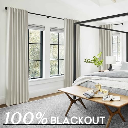 63 Inch Length Blackout Curtains 2 Panel Set, Back Tab Linen Textured Thermal Insulated Drapes, Black Out Room Darkening Curtains for Bedroom 63 Inches Long, Greige - color: Greige, size: 52"W x 63"L (Pack of 2)