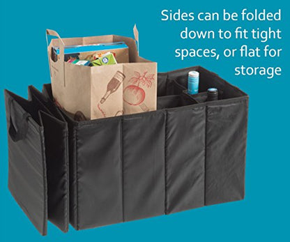 High Road Trunk Organizer for SUV, Sedan and Van - Expandable Car Trunk Storage Organizer with Bottle Compartment - Fits all Vehicles