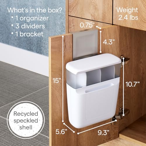 YouCopia DoorStash Toiletry Organizer, Hanging Cabinet Bathroom Storage - size: Toiletry Organizer
