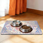 Cat Food Mat Pet Feeding Mats Dog Bowls Mat Cat Water Mat 12x20 Inch Boho1 - color: Bohemia Style 01