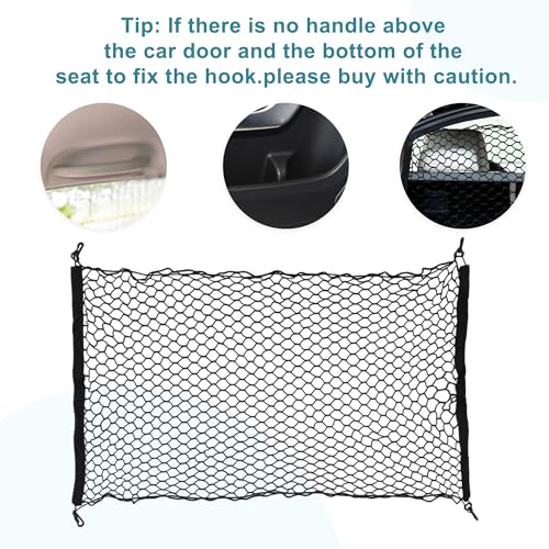 Dog Car Net Barrier, Hook Pet Divider - Black, 47.24"x27.56" - size: 47.24"x27.56"