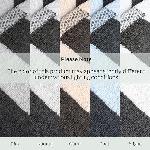 Salt Earth Cotton Striped Beach Cabana Towel, 6 Pack - 30"x60" Quick Dry Towels, Pool Essentials, Travel, Gym & Bathroom Towels, Oversized Beach Vacation EssentialsSteel Grey - color: Steel Grey-1, size: Pack of 6