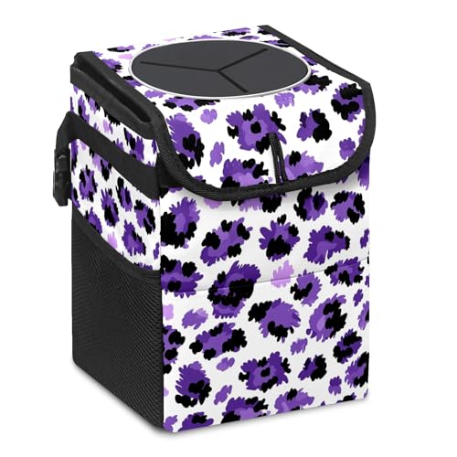 Car Trash Can – Multi-Purpose, Lightweight and Portable with Durable Water-Resistant Coating, No Installation Required, Practical and Ample Capacity, Variety of Colors.Tiger Pattern - color: Leopard Print Tiger Print(3)