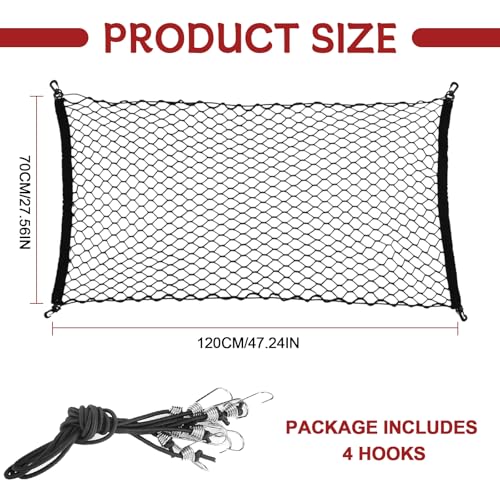 vvag Universal Adjustable Dog Car Barrier for SUVs Trucks,Easy-Install Mesh Pet Divider & Backseat Safety Net for Travel