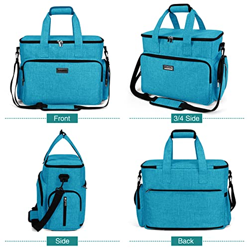 BAGLHER Dog Travel Bag, Pet Travel Bag (ALL Pet Travel Supplies), With 2 Pet Food Containers and 2 Collapsible Silicone Bowls; Essential Kits for Pet Travel Sky Blue - color: Sky Blue, size: Large