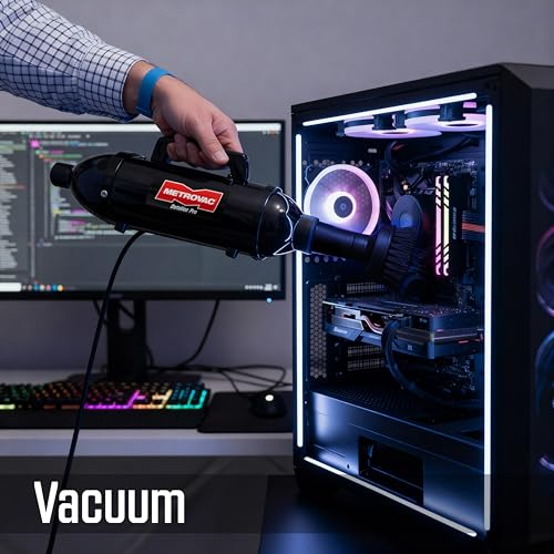 METROVAC Electric DataVac Pro Series | Model MDV-1BA | Computer Vacuum | Blower |Cleaner | Duster | Made in The USA - size: 500 watts Electric