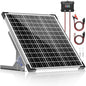 Voltset 50W Solar Panel Kit, 12V Solar Battery Trickle Charger Maintainer + 10A MPPT Charge Controller + Adjustable Mount Bracket,Waterproof Solar Panel Battery Charger for Car Boat Marine RV Roof - size: 50W