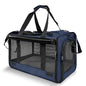 GAPZER Medium Cat Carrier Large Cat 15 lbs+ Soft Pet Carrier Small Puppy/Ventilated 2 Kittens Car Travel Bag Case/Comfy Big Maine Coons 25 Pounds/Soft-Sided Mesh Kitty Products Dark Blue - color: Navy
