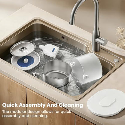 Cat Water Fountain Pumpless Stainless Steel Buckets & Bowl Wireless Pet Water Fountain 2.5L Water Fountains for Cats Indoor Dispenser Easy to Clean BPA -Free White