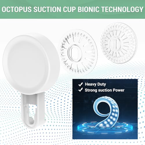 LUXEAR Shower Caddy Suction Cup Shower Basket 2 Pack, NO-Drilling Removable Plastic Shower Shelf Organizer for Bathroom Storage & Kitchen Max Hold 22lbs,Waterproof,One Second Installation Shower Rack - size: 2 pack