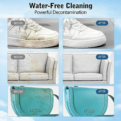RUOQI Multi-Functional Cleaning and Stain Removal Cream With Sponge, 2023 New Multipurpose Cleaning Cream, White Shoe Cleaning Cream, White Shoe Cleaner, Decontaminate Solid Paste