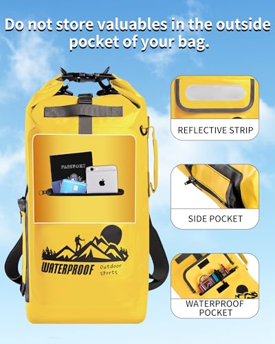 IDRYBAG Dry Bag Backpack - color: Yellow, size: 20L