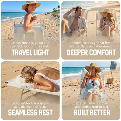 Ostrich 72 by 22 Inch Versatile Chaise Lounge Portable Reclining Lounger, Outdoor Patio, Beach, Lawn, Camping, or Pool Tanning Chair, White - color: White, style: Standard Chaise
