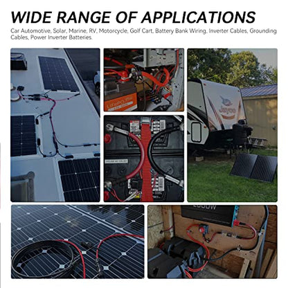 10AWG Solar Extension Cable 20Ft Red & Black, Both End with Universal Solar Connectors Plug & Play | Weatherproof PV Wire for RV, Boat, Off-Grid Systems
