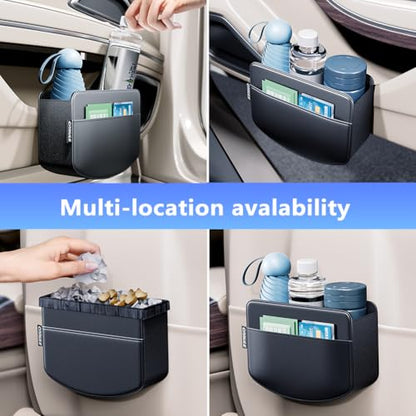 Tumecos 2Pcs Multifunctional Car Storage Box,Trash Can, Auto Door Side Organizer,Large Capacity Storage Bag,Foldable Back Seat Storage Pocket, Car Accessories Organizer Box(Style B) - style: Style B