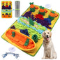 Snuffle Mat for Dogs – Extra Large 32'' x 20'', Washable Slow Feeder Dog Toy, Durable Interactive Dog Puzzle for Mental Stimulation & Nosework Training, with Anti-Slip Suction Cups - color: Blue-Yellow