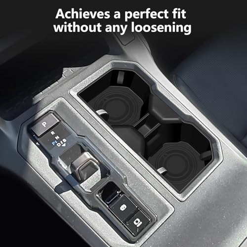 Cup Holder Inserts for RAV4 2026 Accessories Non‑Slip Silicone Center Console Cup Holder Liner Anti‑Spill & Anti‑Scratch Interior Protector for RAV4 2026 - size: RAV4-Center Cup Holder Organizer-26