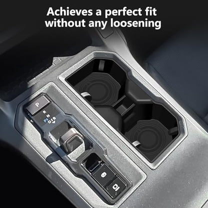 Cup Holder Inserts for RAV4 2026 Accessories Non‑Slip Silicone Center Console Cup Holder Liner Anti‑Spill & Anti‑Scratch Interior Protector for RAV4 2026 - size: RAV4-Center Cup Holder Organizer-26