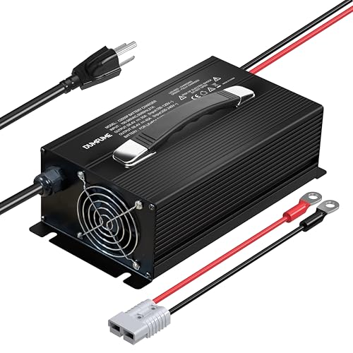 48V 30A Lithium Battery Charger,51.2V AC-DC Fast Charger with LED Indicator & Anderson Plug for 48V LiFePO4 Battery,Ideal for Golf Cart,RV, Off-Grid and Home - size: 58.4V 30A Charger