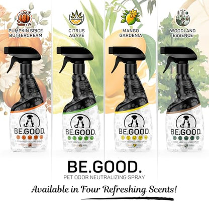 Pet Odor Eliminator Spray for Home – Fresh Citrus Agave Scent – Helps Neutralize Dog & Cat Urine Smells – Safe for Carpets, Furniture & Pet Beds – 16oz