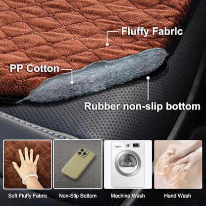 Car Backseat Dog Mat, Comfortable Non-Slip Cushion Suitable for Travel Dog Bed and Pet Home Sofa Blanket, Custom Mat for Car Backseat Extender and Seat Cover (Brown 51.2x23.6in) - color: Brown