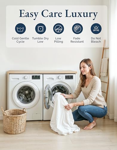 LANE LINEN 100% Organic Cotton Twin Sheets Set, 3Pc Twin Bed Sheets, Soft & Comfy Breathable Cotton Percale Sheets for Twin Size Bed, Dorm Room Essentials Low Pill Fade Resistant White Sheets | Twin Sheet Set, GOTS Certified Organic Cotton Percale - For D