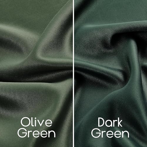 SHINELAND Black Out Living Room Darkening Curtains 72 Inches Long Emerald Green Bedroom Curtains,Blackout Curtains for Living Room 72 Inch Length 2 Panels Set Back Tab/Rod Pocket - color: Emerald Green, size: 52"W x 72"L (Pack of 2)