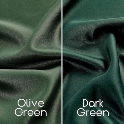 SHINELAND Black Out Living Room Darkening Curtains 72 Inches Long Emerald Green Bedroom Curtains,Blackout Curtains for Living Room 72 Inch Length 2 Panels Set Back Tab/Rod Pocket - color: Emerald Green, size: 52"W x 72"L (Pack of 2)