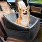 NEEZUKAR Dog Car Seat for Small Dogs,Detachable Washable Dog Booster Seat Under 30lbs, Pet Car Seat Travel Bed with Storage Pockets and Dog Safety Belt (Black/Grey) - color: Black/grey