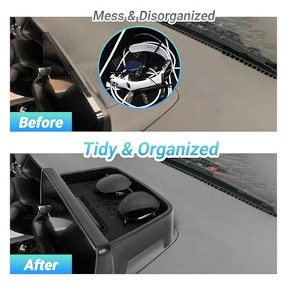 Center Console Organizer Dashboard Tray Compatible With 2022-2026 Honda Civic Interior Accessories, Dashboard Storage Organizer Box, Fits 7-inch and 9-inch screen
