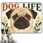 Nuxovilar Pet Dog Supplies Food Mat Pug-Inspired Polyester (23.62×17.71 inches) Bowl Water Spill Pad Feeding Essentials for Home, Kennel, Feeding Station - color: HC00144