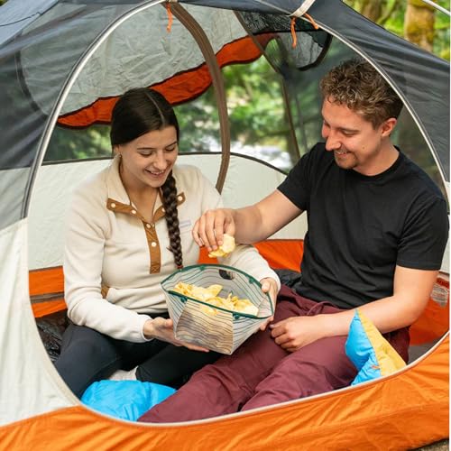 Coghlan's Snapfold XL Collapsible Bowl – BPA-Free, Heat-Resistant Camping Food Prep Bowl with Measurement Scale – Lightweight & Leakproof for Backpacking, Hiking, Outdoor Cooking